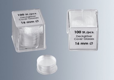 Cover glasses No. 1, 18 mm dia.