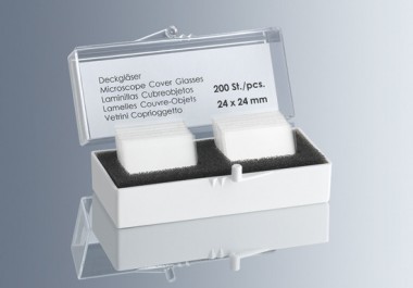 Cover glasses No. 1, 24x24 mm