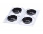 GWSB-5040. Black dishes and lids. Blister & Tyvek® (Dupont) 'single unit' packed.