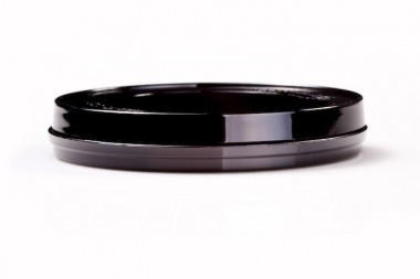KIT-5040B black dish, size 50x7 mm. With a 'Safe Grip' rim. Glass aperture 40 mm.